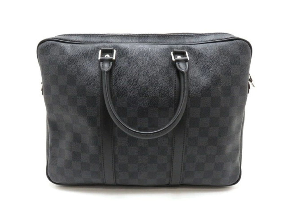 LOUIS VUITTON Bag PDV Handbag Damier Graphite Black Briefcase Business